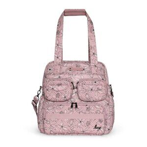 Lug Puddle Jumper LE Convertible Tote Bag Sketch Floral Blush Work/Gym/Travel